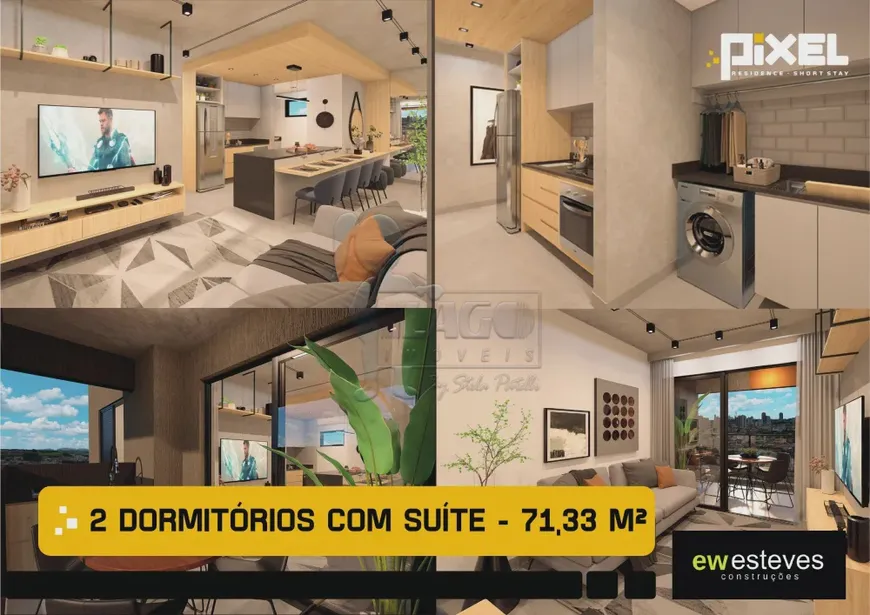 Foto 1 de Apartamento com 2 Quartos à venda, 71m² em Vila Monte Alegre, Ribeirão Preto