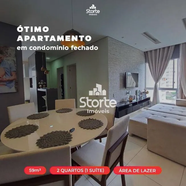 Foto 1 de Apartamento com 2 Quartos à venda, 59m² em Jardim Holanda, Uberlândia