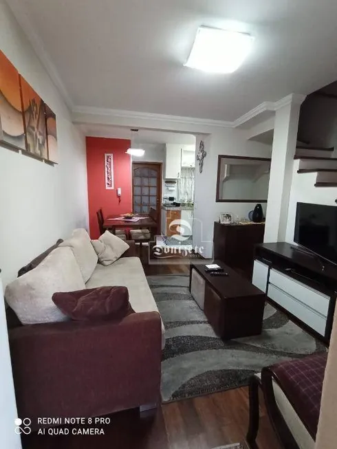 Foto 1 de Casa de Condomínio com 2 Quartos à venda, 69m² em Vila Homero Thon, Santo André