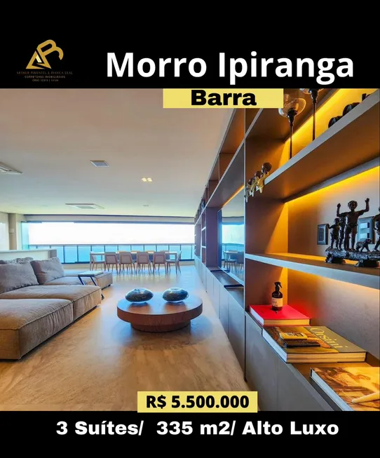 Foto 1 de Apartamento com 3 Quartos à venda, 335m² em Morro Ipiranga, Salvador