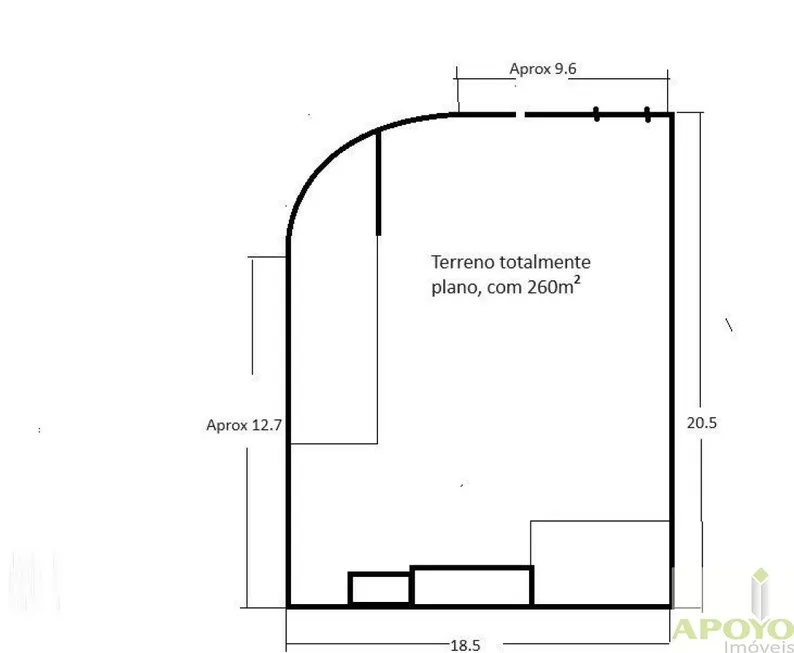 Foto 1 de Lote/Terreno à venda, 260m² em Campo Limpo, São Paulo