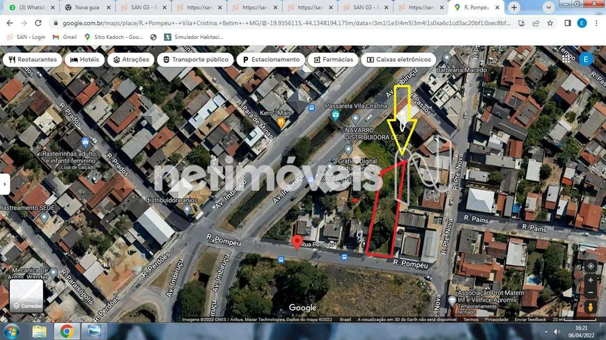 Foto 1 de Lote/Terreno à venda, 930m² em Vila Cristina, Betim