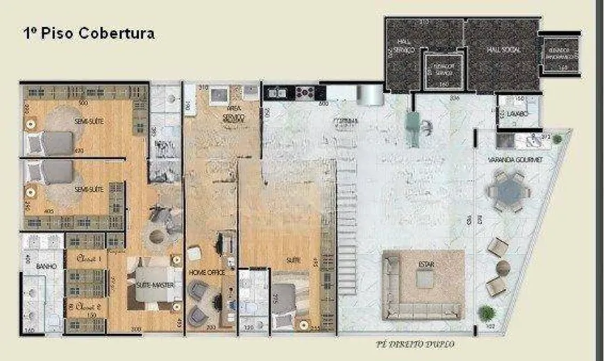 Foto 1 de Cobertura com 4 Quartos à venda, 536m² em Santa Lúcia, Belo Horizonte