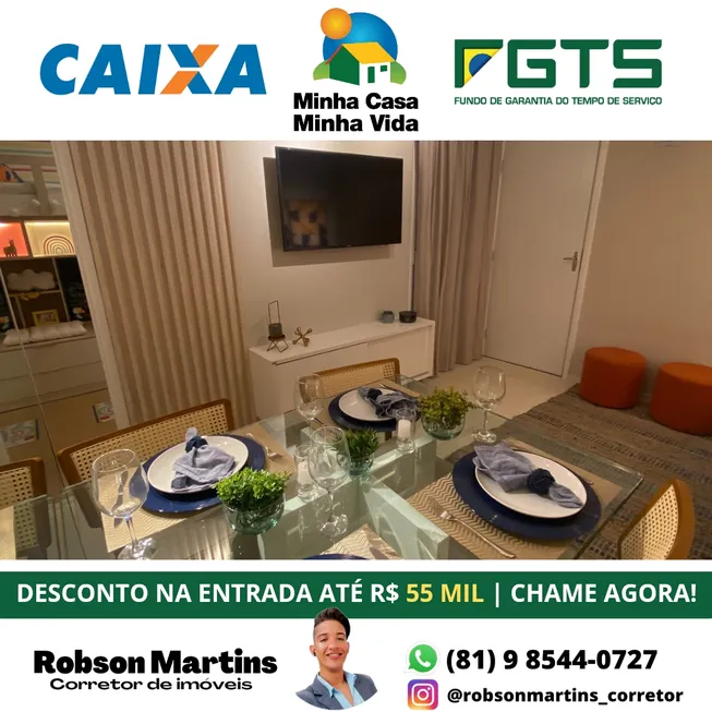 Foto 1 de Apartamento com 2 Quartos à venda, 40m² em Cajueiro Seco, Jaboatão dos Guararapes