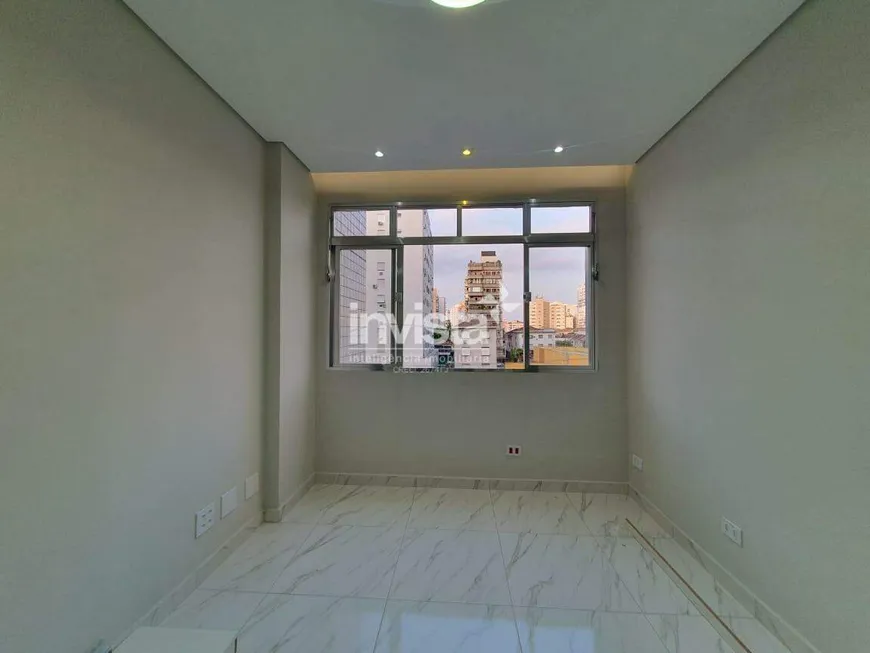 Foto 1 de Apartamento com 1 Quarto à venda, 46m² em Embaré, Santos