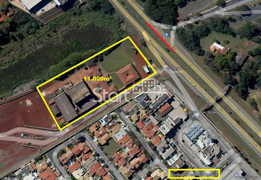 Foto 1 de Lote/Terreno para venda ou aluguel, 11000m² em Parque Brasil 500, Paulínia