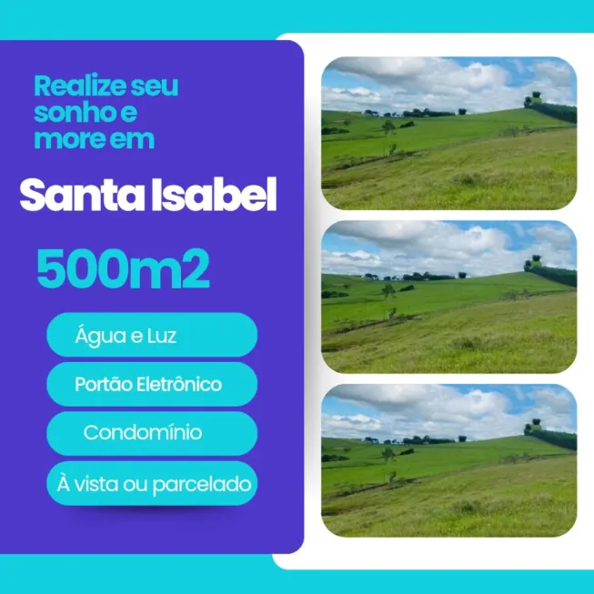 Foto 1 de Lote/Terreno com 1 Quarto à venda, 500m² em Pouso Alegre, Santa Isabel