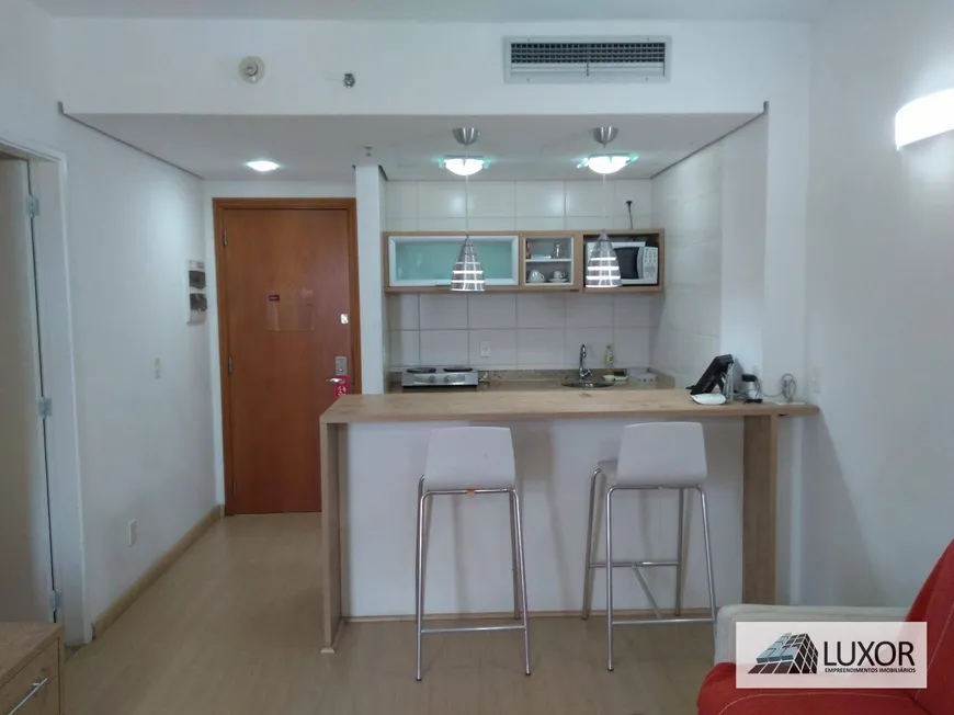 Foto 1 de Flat com 1 Quarto para venda ou aluguel, 42m² em Boqueirão, Santos