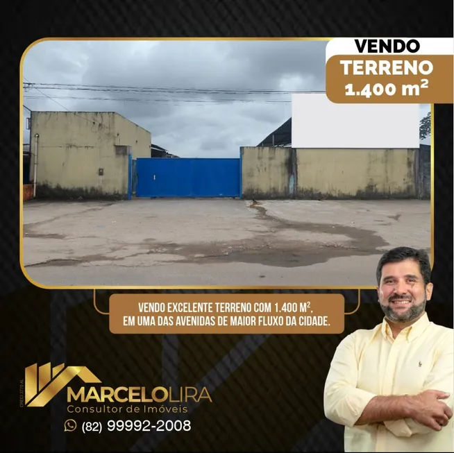 Foto 1 de Lote/Terreno com 1 Quarto à venda, 1400m² em Tabuleiro dos Martins, Maceió