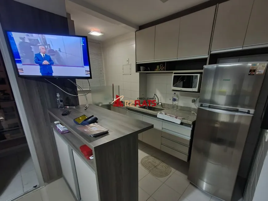 Foto 1 de Flat com 1 Quarto para alugar, 34m² em Brooklin, São Paulo