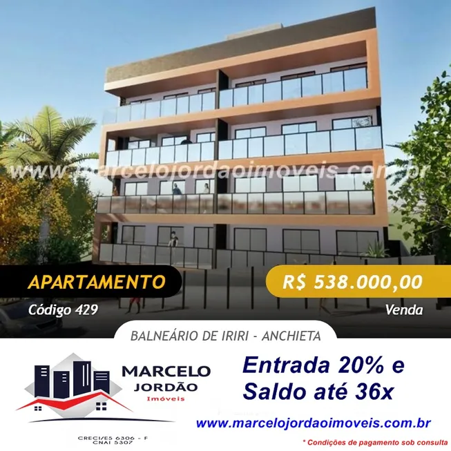 Foto 1 de Apartamento com 3 Quartos à venda, 85m² em Iriri, Anchieta