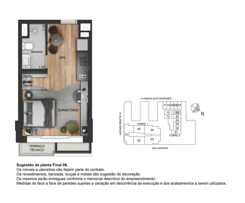 Foto 1 de Apartamento com 1 Quarto à venda, 29m² em Moema, São Paulo