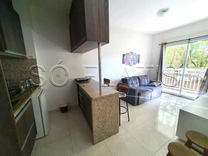 Foto 1 de Flat com 1 Quarto para alugar, 33m² em Morumbi, São Paulo