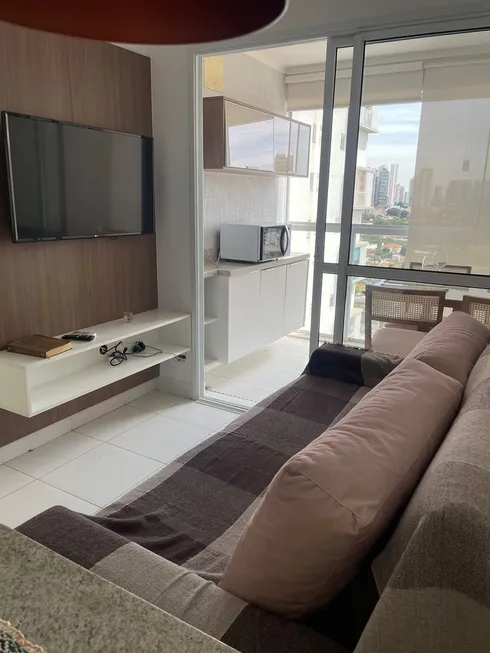 Foto 1 de Flat com 1 Quarto para alugar, 40m² em Jardim Goiás, Goiânia