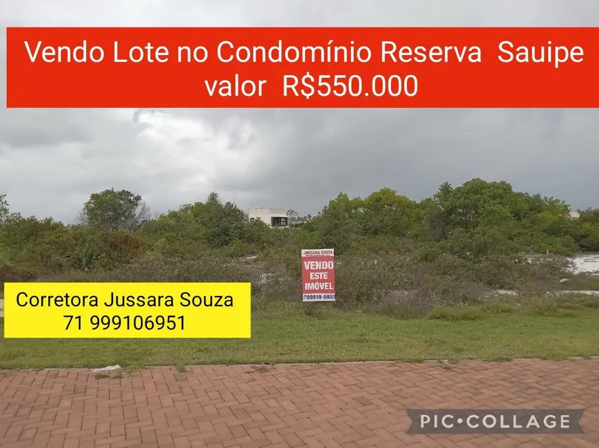 Foto 1 de Lote/Terreno à venda, 486m² em Costa do Sauípe, Mata de São João