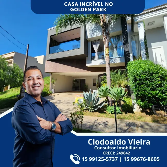 Foto 1 de Casa de Condomínio com 3 Quartos à venda, 330m² em Jardim Novo Horizonte, Sorocaba