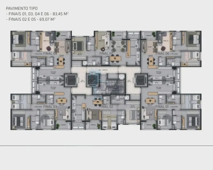 Foto 1 de Apartamento com 2 Quartos à venda, 69m² em Jardim Botânico, Ribeirão Preto