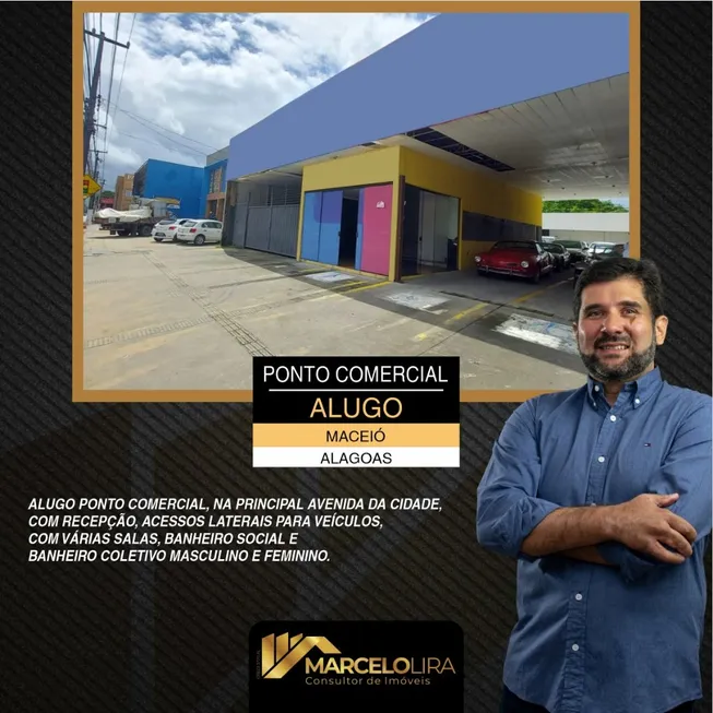 Foto 1 de Ponto Comercial para alugar, 500m² em Farol, Maceió