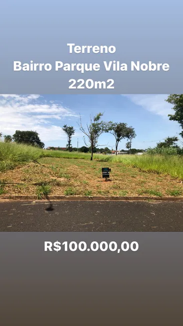Foto 1 de Lote/Terreno à venda, 220m² em Parque Vila Nobre, São José do Rio Preto