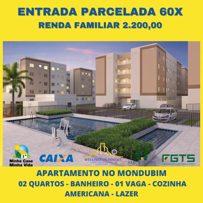 Foto 1 de Apartamento com 2 Quartos à venda, 45m² em Mondubim, Fortaleza