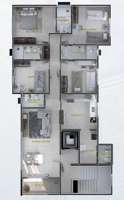 Foto 1 de Apartamento com 4 Quartos à venda, 130m² em Liberdade, Belo Horizonte