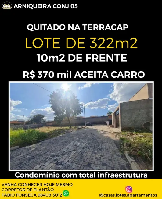 Foto 1 de Lote/Terreno com 1 Quarto à venda, 322m² em Park Way , Brasília