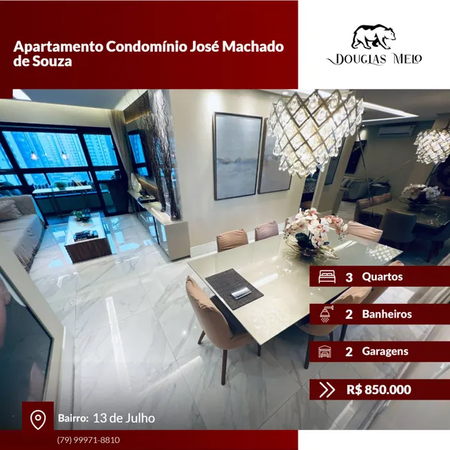 Foto 1 de Apartamento com 3 Quartos à venda, 120m² em Jardins, Aracaju