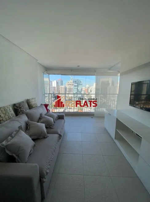 Foto 1 de Flat com 2 Quartos para alugar, 84m² em Itaim Bibi, São Paulo