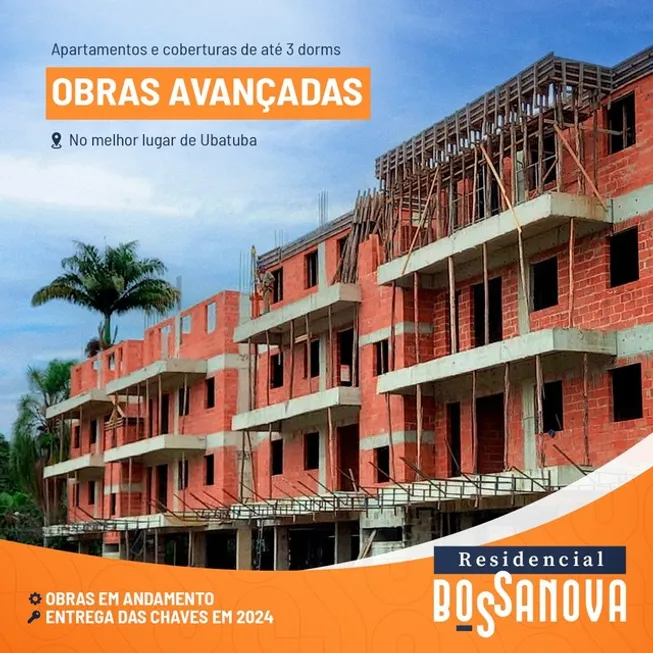 Foto 1 de Apartamento com 2 Quartos à venda, 69m² em Tenório, Ubatuba