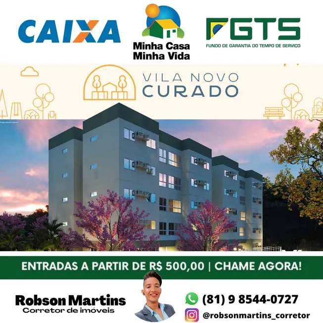 Foto 1 de Apartamento com 2 Quartos à venda, 44m² em Curado II, Jaboatão dos Guararapes
