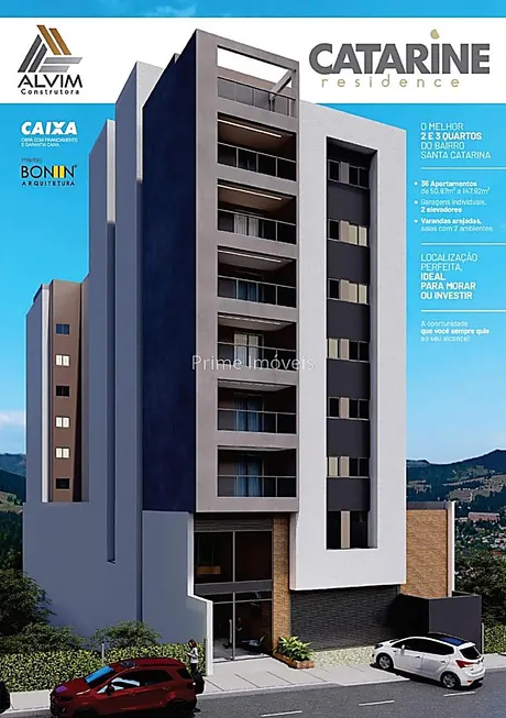 Foto 1 de Apartamento com 2 Quartos à venda, 50m² em Santa Catarina, Juiz de Fora