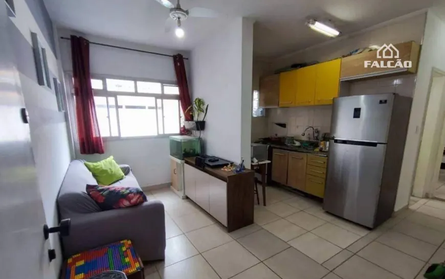Foto 1 de Apartamento com 1 Quarto à venda, 37m² em Boqueirão, Praia Grande