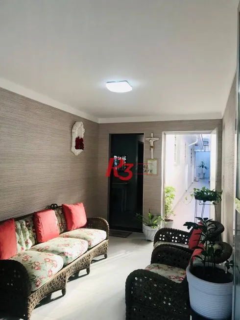 Foto 1 de Casa de Condomínio com 2 Quartos à venda, 150m² em Embaré, Santos