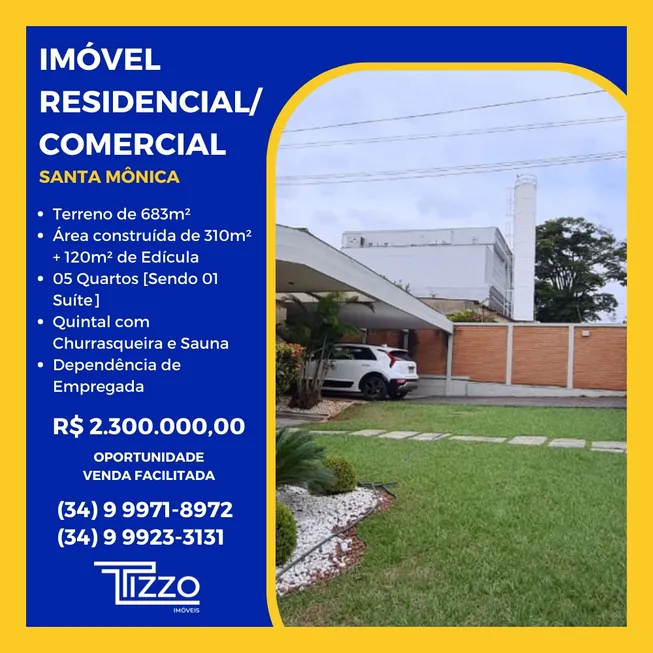 Foto 1 de Casa com 5 Quartos à venda, 430m² em Altamira, Uberlândia