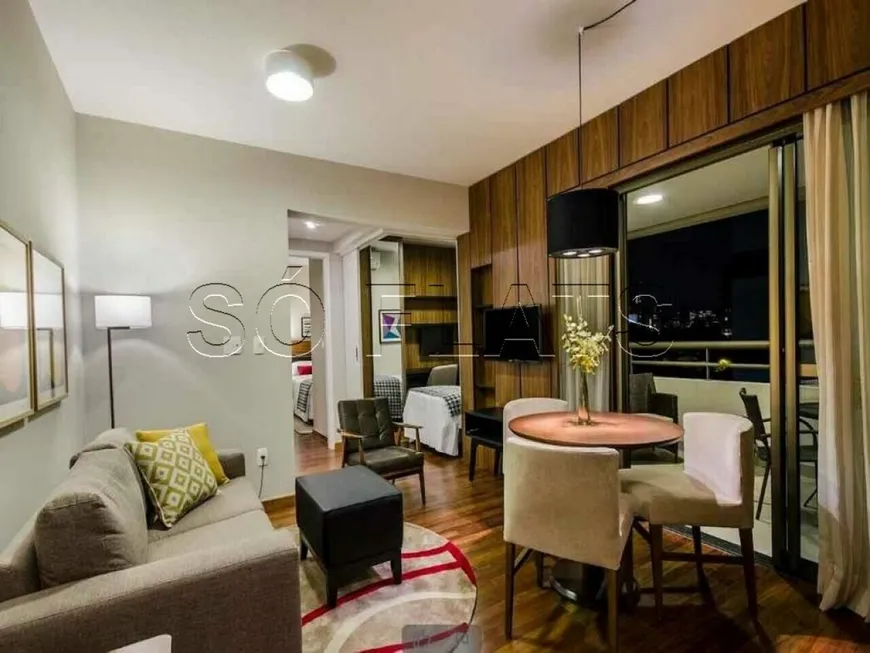 Foto 1 de Flat com 2 Quartos para alugar, 65m² em Brooklin, São Paulo