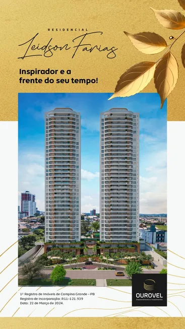 Foto 1 de Apartamento com 3 Quartos à venda, 136m² em Jardim Tavares, Campina Grande