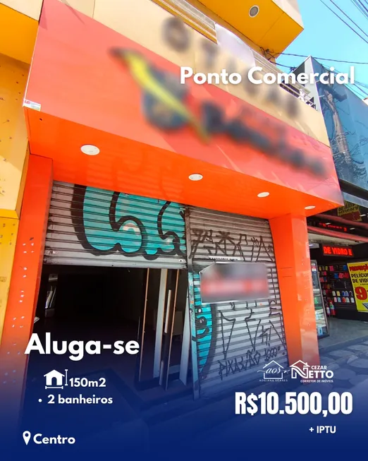 Foto 1 de Ponto Comercial para alugar, 150m² em Centro, Mogi das Cruzes