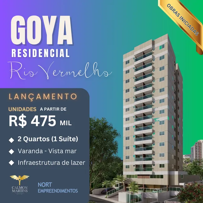 Foto 1 de Apartamento com 2 Quartos à venda, 57m² em Rio Vermelho, Salvador