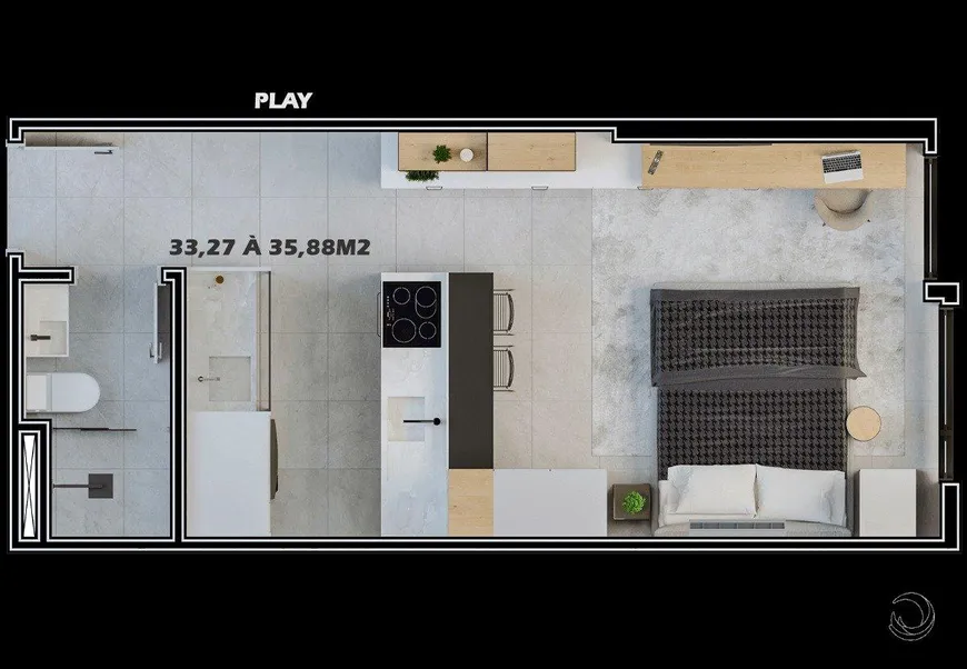 Foto 1 de Apartamento com 1 Quarto à venda, 33m² em Trindade, Florianópolis
