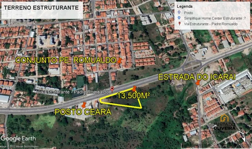 Foto 1 de Lote/Terreno à venda, 13500m² em Padre Romualdo, Caucaia