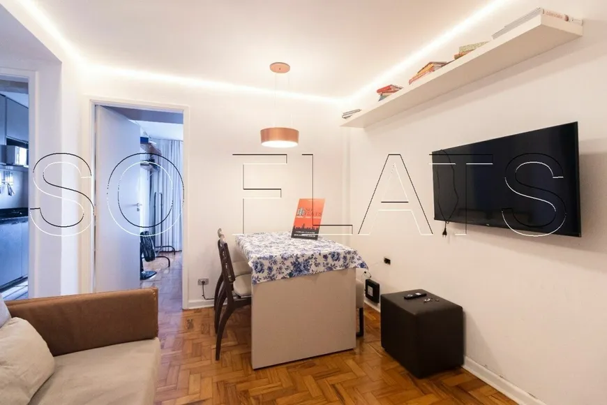 Foto 1 de Flat com 1 Quarto para alugar, 38m² em Pinheiros, São Paulo