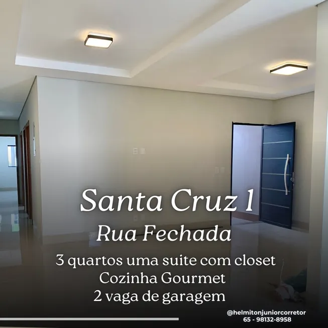 Foto 1 de Casa com 3 Quartos à venda, 109m² em Santa Cruz, Cuiabá