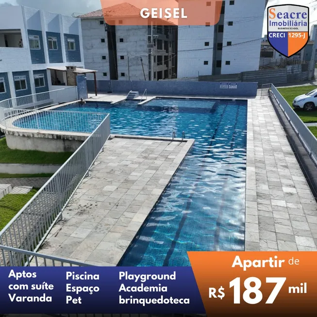 Foto 1 de Apartamento com 2 Quartos à venda, 57m² em Ernesto Geisel, João Pessoa