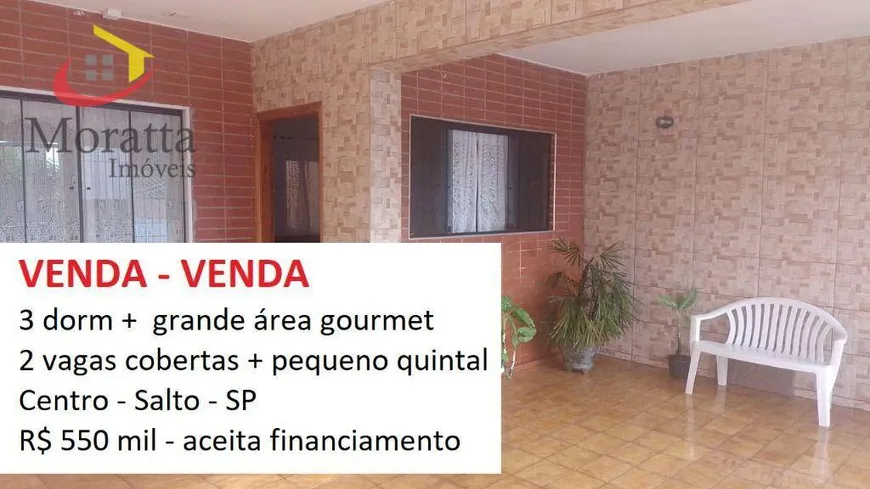 Foto 1 de Casa com 3 Quartos à venda, 111m² em Jardim Três Marias, Salto