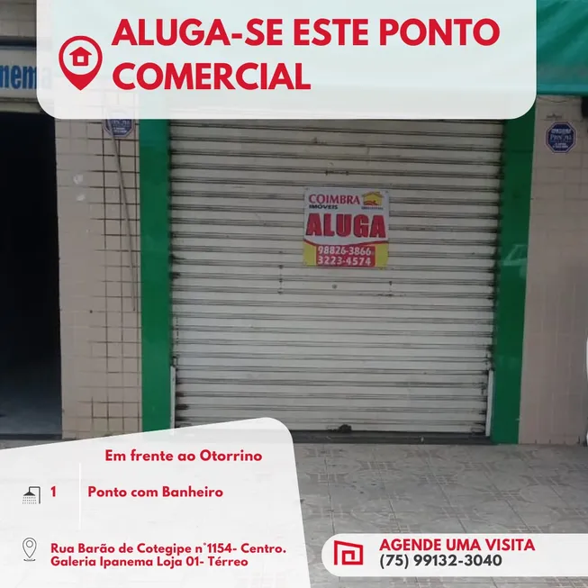 Foto 1 de Ponto Comercial para alugar, 10m² em Centro, Feira de Santana