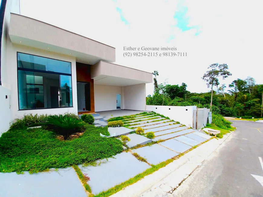Foto 1 de Casa de Condomínio com 3 Quartos à venda, 167m² em Ponta Negra, Manaus