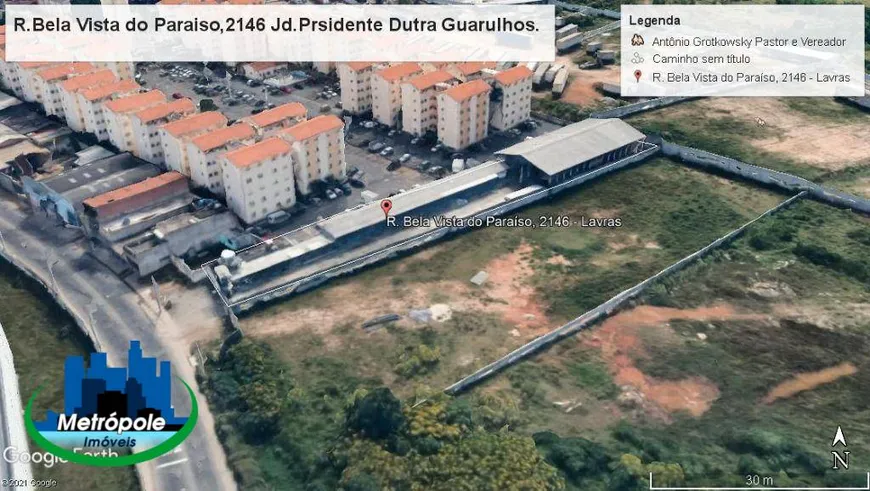 Foto 1 de Lote/Terreno à venda, 2373m² em Jardim Presidente Dutra, Guarulhos