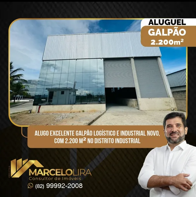 Foto 1 de Galpão/Depósito/Armazém para alugar, 2200m² em Cidade Universitária, Maceió