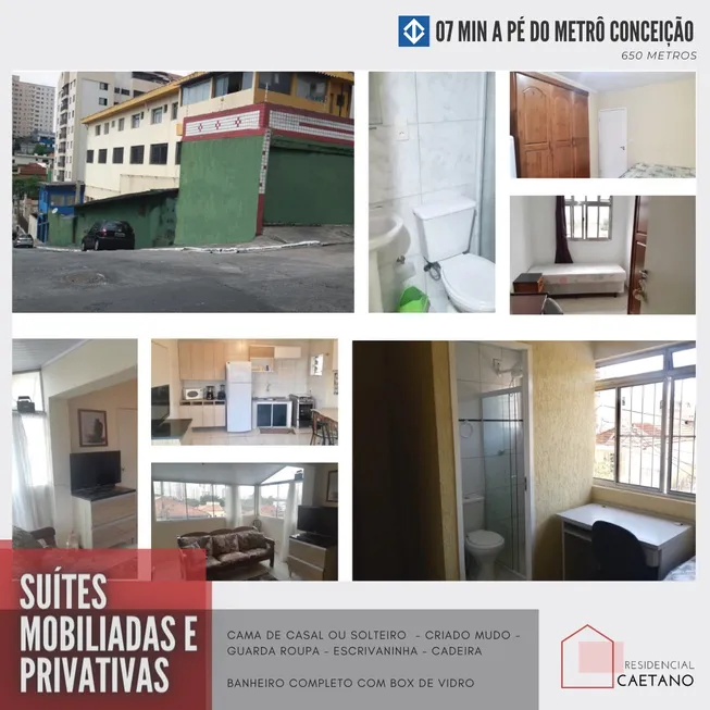 Foto 1 de Flat com 1 Quarto para alugar, 15m² em Vila Guarani, São Paulo