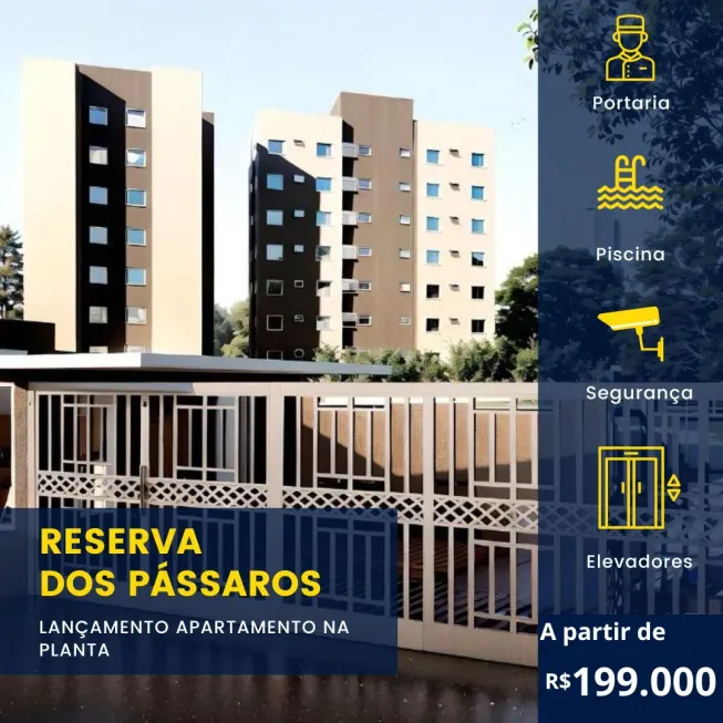 Foto 1 de Apartamento com 2 Quartos à venda, 41m² em Centro, Taubaté